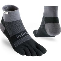 Injinji RUN MIDWEIGHT MINI-CREW BLACK /GRAY