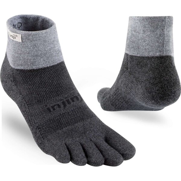 Injinji TRAIL MIDWEIGHT MINI-CREW GRANITE