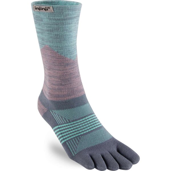 Injinji WOMENS TRAIL MIDWEIGHT CREW QUARTZ