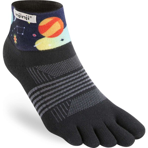 Injinji WOMENS TRAIL MIDWEIGHT MINI CREW SPECTRUM PLANET XS/S