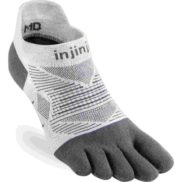 Injinji RUN LIGHTWEIGHT NO SHOW NEW Gray L