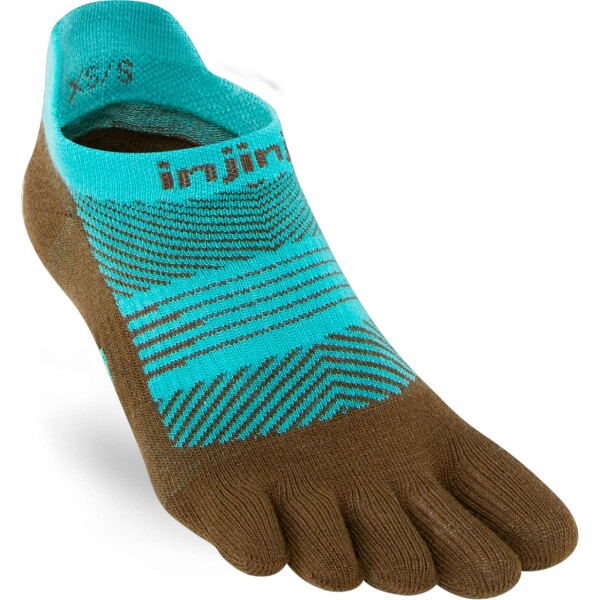 Injinji WOMENS RUN LIGHTWEIGHT NO-SHOW ATLANTIS M/L