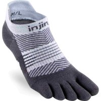 Injinji WOMENS RUN LIGHTWEIGHT NO-SHOW GRAY XS/S