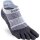 Injinji WOMENS RUN LIGHTWEIGHT NO-SHOW Gray XS/S