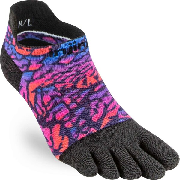 Injinji WOMENS RUN LIGHTWEIGHT NO-SHOW SPECTRUM LAVENDER M/L