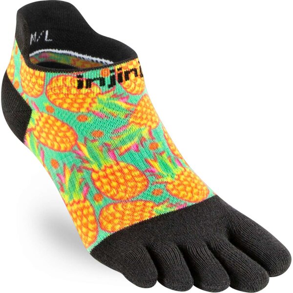 Injinji WOMENS SPECTRUM RUN LIGHTWEIGHT NO-SHOW PINA XS/S