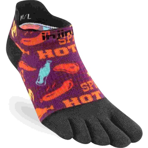 Injinji WOMENS SPECTRUM RUN LIGHTWEIGHT NO-SHOW SIZZLING