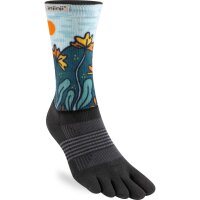 Injinji WOMENS TRAIL MIDWEIGHT CREW ARTIST DESIGNED POPPY...