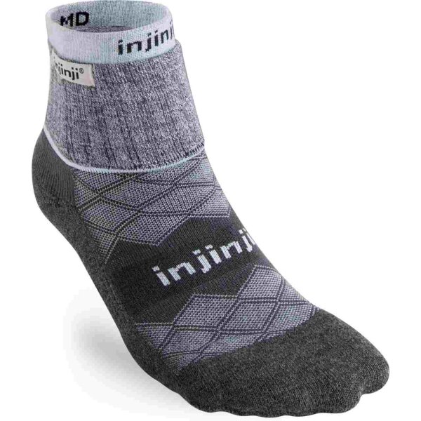 Injinji WOMEN’S LINER + RUNNER MINI-CREW GRAY XS/S