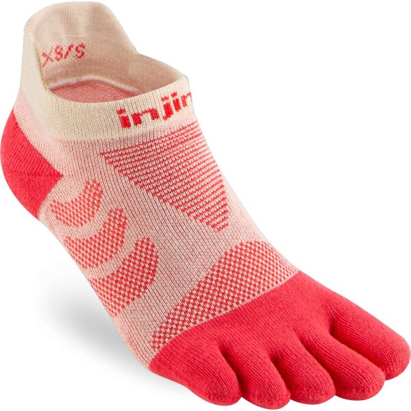 Injinji WOMENS ULTRA RUN NO-SHOW PEACH M/L