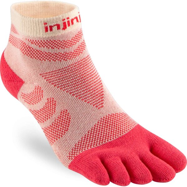 Injinji WOMENS ULTRA RUN MINI-CREW PEACH