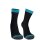 Dexshell Running Lite Socks  - Black/Aqua Blue - S