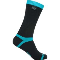 Dexshell Coolvent Sock Mid calf length - Aqua Blue Stripe...