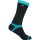 Dexshell Coolvent Sock Mid calf length - Aqua Blue Stripe - XL