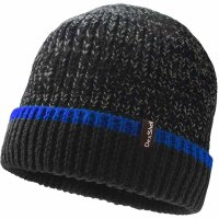 Dexshell  Cuffed Beanie - Black melange/Blue Edge - L/XL