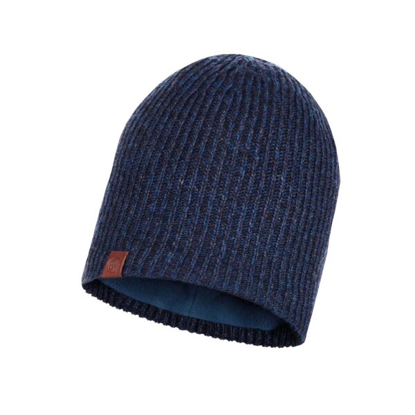 Buff Knitted & Full Fleece Hat LYNE NIGHT BLUE