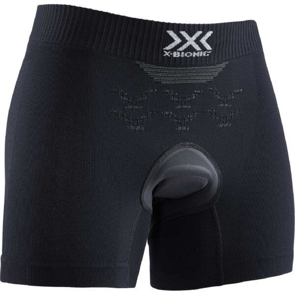X-BIONIC® ENERGIZER 4.0 LT BOXER SHORTS PADDED WMN B002 OPAL BLACK/ARCTIC WHITE XL