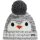 Eisbär Rico Pompon MÜ kids graumele-white-white|anthrazit 53
