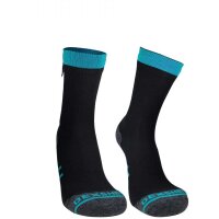 Dexshell Running Lite Socks  - Black/Aqua Blue - XL