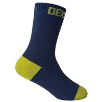 Dexshell Childrens Ultra Thin Socks - Navy/Lime - S