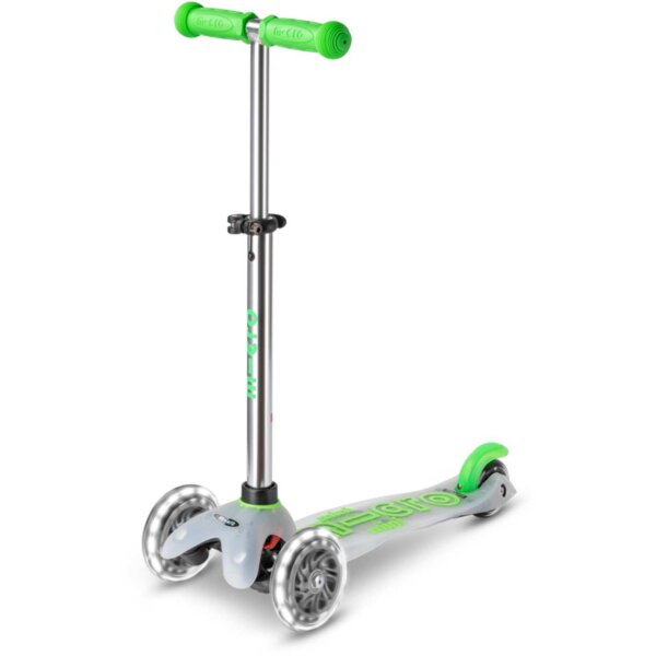 Micro Mobility mini micro deluxe flux LED neon green