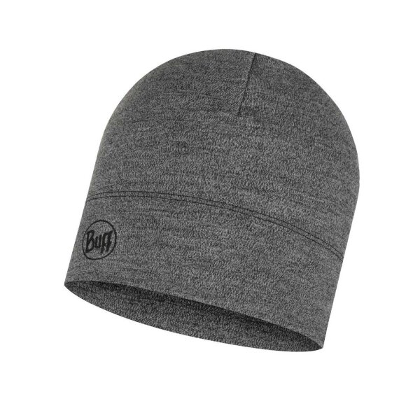Buff Merino Migweight Beanie MELANGE LIGHT GREY