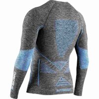 X-BIONIC® ENERGY ACCUMULATOR 4.0 MELANGE SHIRT LG SL MEN DARK GREY MELANGE/BLUE XL