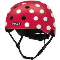 Melon Helm All Stars dotty white matt, Gr. M-L (52-58 cm)