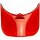 Melon Visier Vista Visor pure red transparent