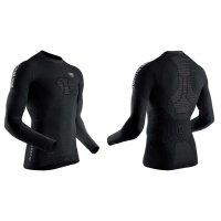X-BIONIC® INVENT 4.0 RUNNING SHIRT LG SL MEN BLACK/CHARCOAL SIZE L