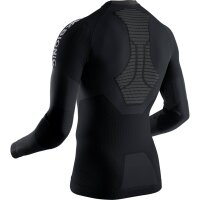 X-BIONIC® INVENT 4.0 RUNNING SHIRT LG SL MEN BLACK/CHARCOAL SIZE L