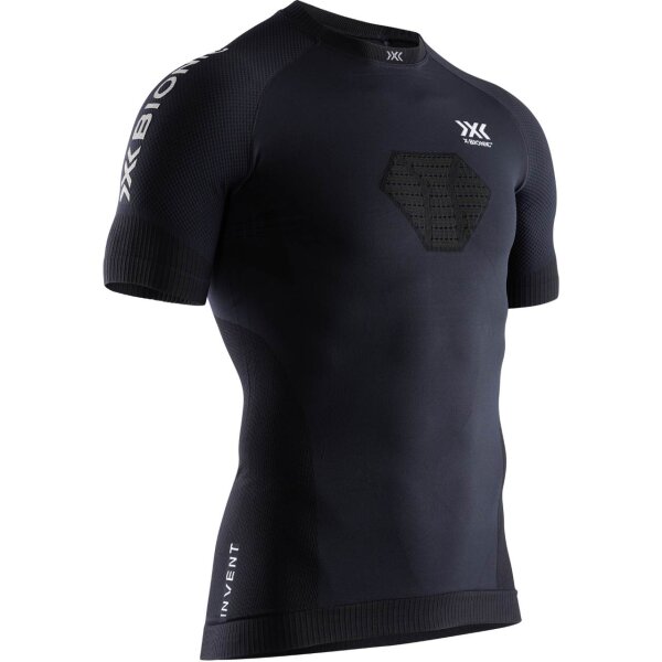 X-BIONIC® INVENT 4.0 RUNNING SHIRT SH SL MEN OPAL BLACK/ARCTIC WHITE M