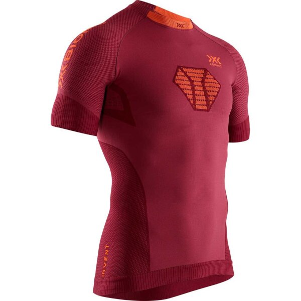 X-BIONIC® INVENT 4.0 RUNNING SHIRT SH SL MEN NAMIB RED/KURKUMA ORANGE M