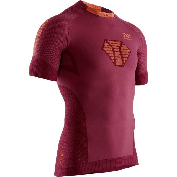 X-BIONIC® INVENT 4.0 RUNNING SHIRT SH SL MEN NAMIB RED/KURKUMA ORANGE L