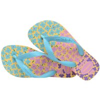 HAVAIANAS KIDS FLORES CAJA YELLOW/BLUE 27/28