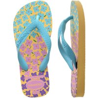 HAVAIANAS KIDS FLORES CAJA YELLOW/BLUE 27/28