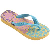 HAVAIANAS KIDS FLORES CAJA YELLOW/BLUE 27/28