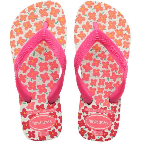 HAVAIANAS KIDS FLORES WHITE/PINK FLUX 31/32