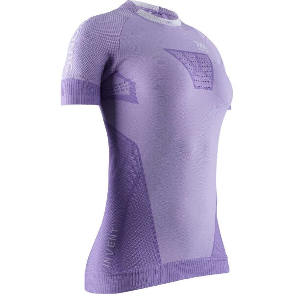 X-BIONIC® INVENT 4.0 RUNNING SHIRT SH SL WMN BRIGHT LAVENDER/WHITE L