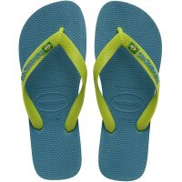 HAVAIANAS BRASIL LOGO AMAZONITE BLUE 45/46