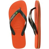 HAVAIANAS BRASIL LOGO SUNSET ORANGE 43/44