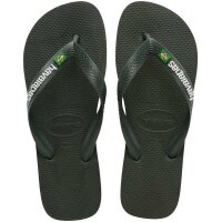 HAVAIANAS BRASIL LOGO GREEN OLIVE/GREEN OLIVE 39/40