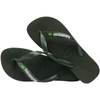 HAVAIANAS BRASIL LOGO GREEN OLIVE/GREEN OLIVE 39/40