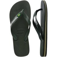 HAVAIANAS BRASIL LOGO GREEN OLIVE/GREEN OLIVE 39/40