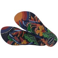 HAVAIANAS SLIM TROPICAL NAVY BLUE/NAVY BLUE 35/36