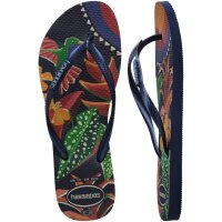 HAVAIANAS SLIM TROPICAL NAVY BLUE/NAVY BLUE 35/36