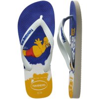 HAVAIANAS SIMPSONS WHITE/WHITE/BLUE STAR/BLUE STAR 43/44