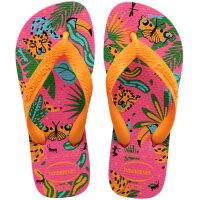 HAVAIANAS KIDS TOP FASHION PINK FLUX/POP YELLOW EUR35/36