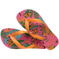 HAVAIANAS KIDS TOP FASHION PINK FLUX/POP YELLOW EUR35/36