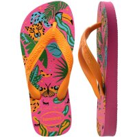 HAVAIANAS KIDS TOP FASHION PINK FLUX/POP YELLOW EUR35/36